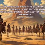 which excerpt from "the beginnings of the maasai” is the best example of a feature found in myths?